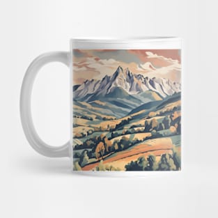 golden mountain Mug
